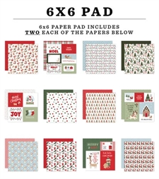 Echo Park Paper Pad 6x6" - Here Comes Santa Paws